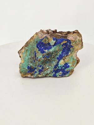 Azurite with Malachite