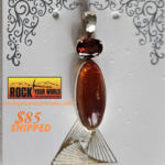 Pendent - Amber + Brandy Citrine