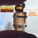 Pendent - Tangerine Quartz + Brandy Citrine